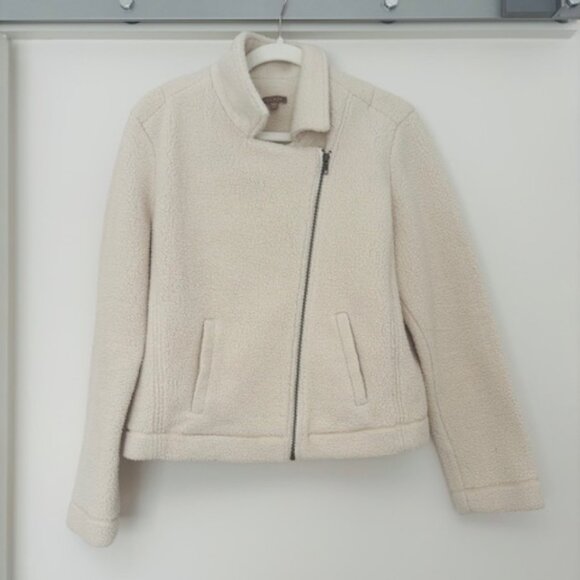 Anthropologie LILLA P SHERPA MOTO JACKET Size XL - Picture 5 of 9